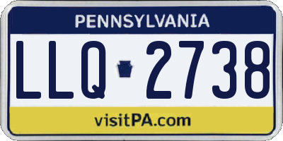 PA license plate LLQ2738
