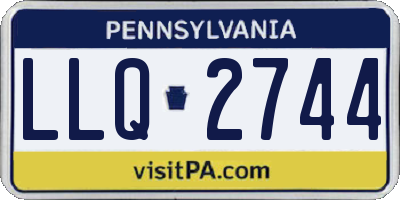 PA license plate LLQ2744