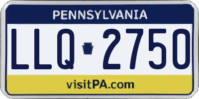 PA license plate LLQ2750