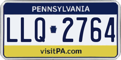 PA license plate LLQ2764