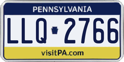 PA license plate LLQ2766