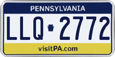 PA license plate LLQ2772