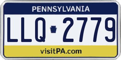 PA license plate LLQ2779