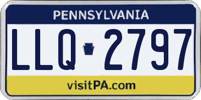 PA license plate LLQ2797