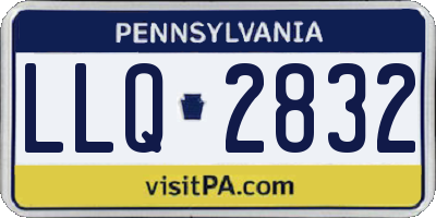 PA license plate LLQ2832