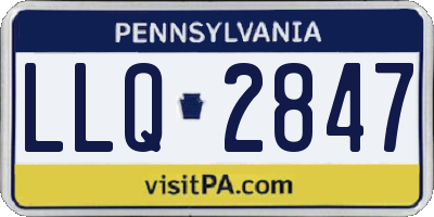 PA license plate LLQ2847