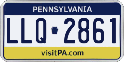 PA license plate LLQ2861