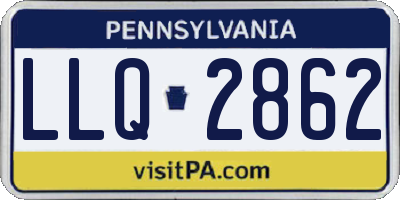 PA license plate LLQ2862