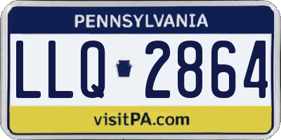 PA license plate LLQ2864