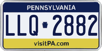 PA license plate LLQ2882