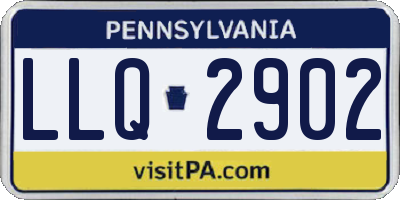 PA license plate LLQ2902
