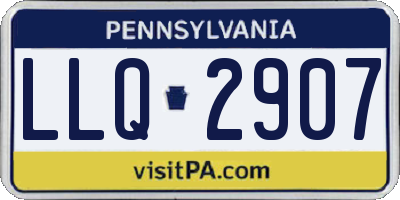 PA license plate LLQ2907