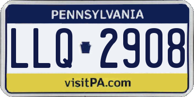 PA license plate LLQ2908