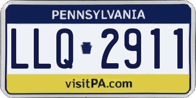 PA license plate LLQ2911