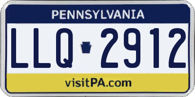 PA license plate LLQ2912