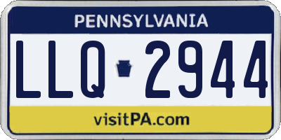 PA license plate LLQ2944