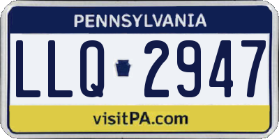 PA license plate LLQ2947