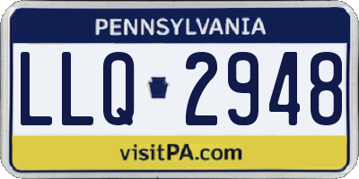 PA license plate LLQ2948