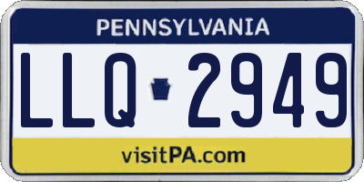 PA license plate LLQ2949
