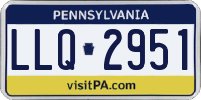 PA license plate LLQ2951