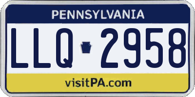 PA license plate LLQ2958