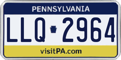 PA license plate LLQ2964