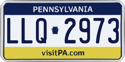 PA license plate LLQ2973