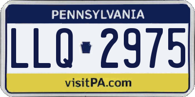 PA license plate LLQ2975