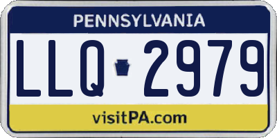 PA license plate LLQ2979