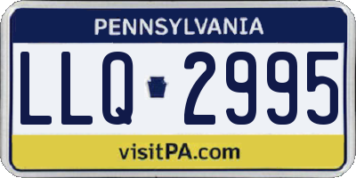 PA license plate LLQ2995