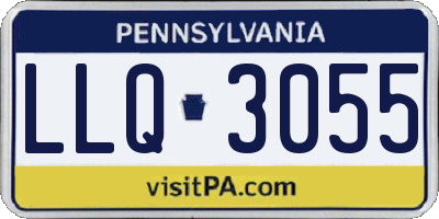 PA license plate LLQ3055