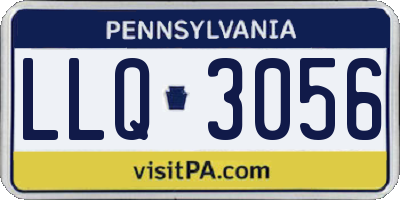 PA license plate LLQ3056