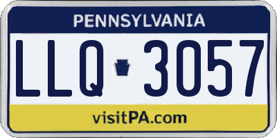 PA license plate LLQ3057
