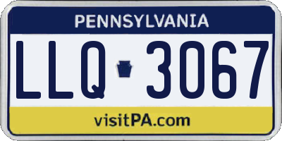 PA license plate LLQ3067