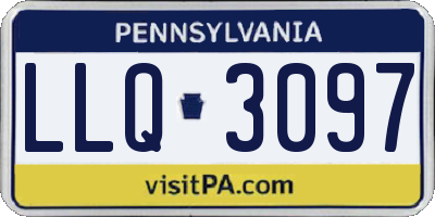 PA license plate LLQ3097
