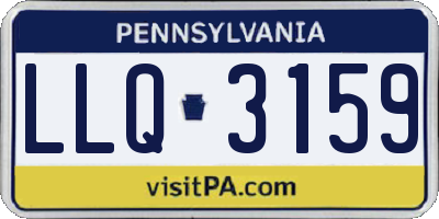 PA license plate LLQ3159