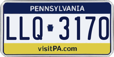 PA license plate LLQ3170