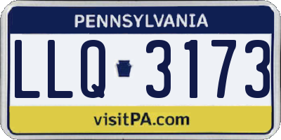 PA license plate LLQ3173