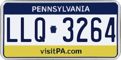 PA license plate LLQ3264