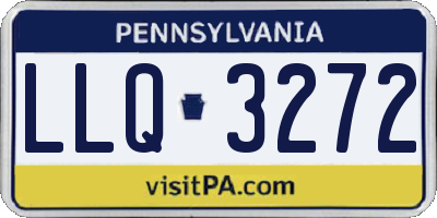PA license plate LLQ3272