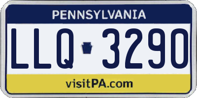 PA license plate LLQ3290