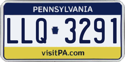 PA license plate LLQ3291