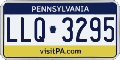 PA license plate LLQ3295