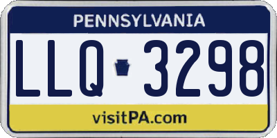 PA license plate LLQ3298