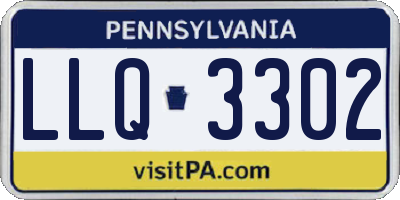 PA license plate LLQ3302