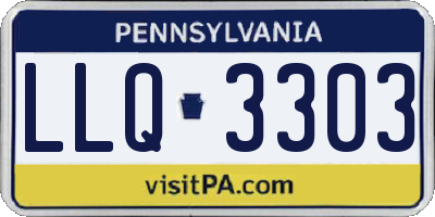 PA license plate LLQ3303
