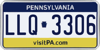 PA license plate LLQ3306