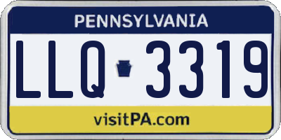PA license plate LLQ3319