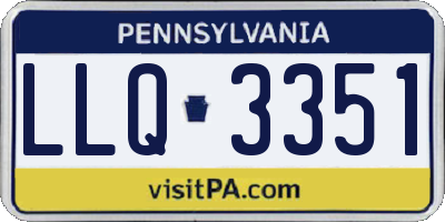 PA license plate LLQ3351