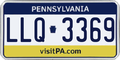 PA license plate LLQ3369